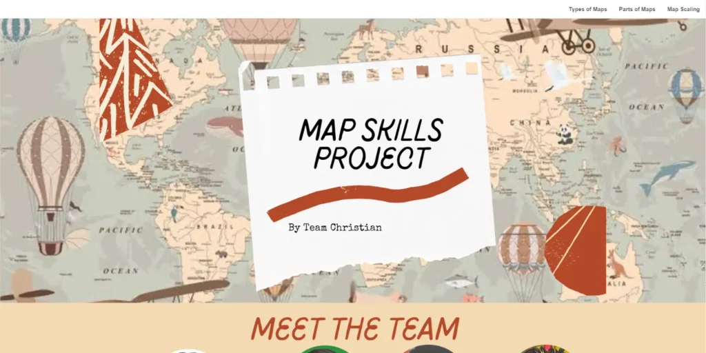 6th Grade Map Skills Website Design (Canva For Education) (01)