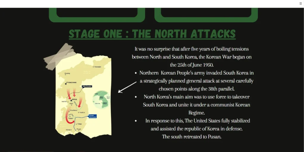8th Grade Korean War Website Design (Canva For Education) (05)