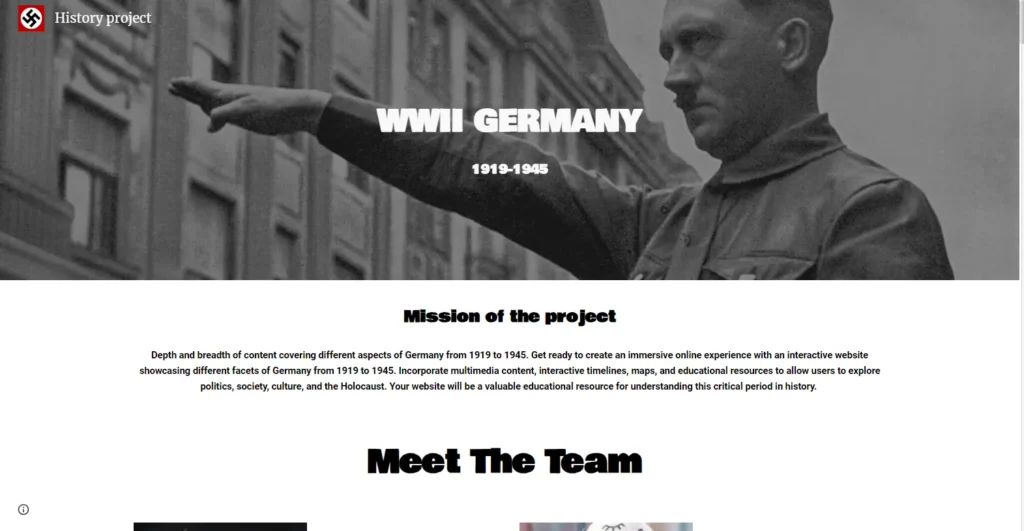 7th Grade History Project – WWII Germany (1)