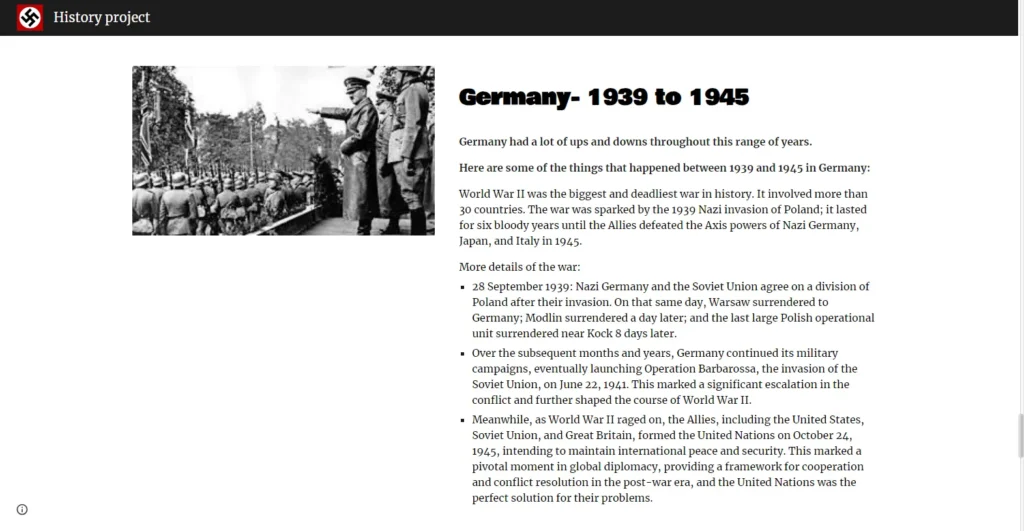7th Grade History Project – WWII Germany (10)