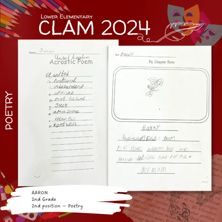 Lower Elementary CLAM Writing Awards Feature (2)