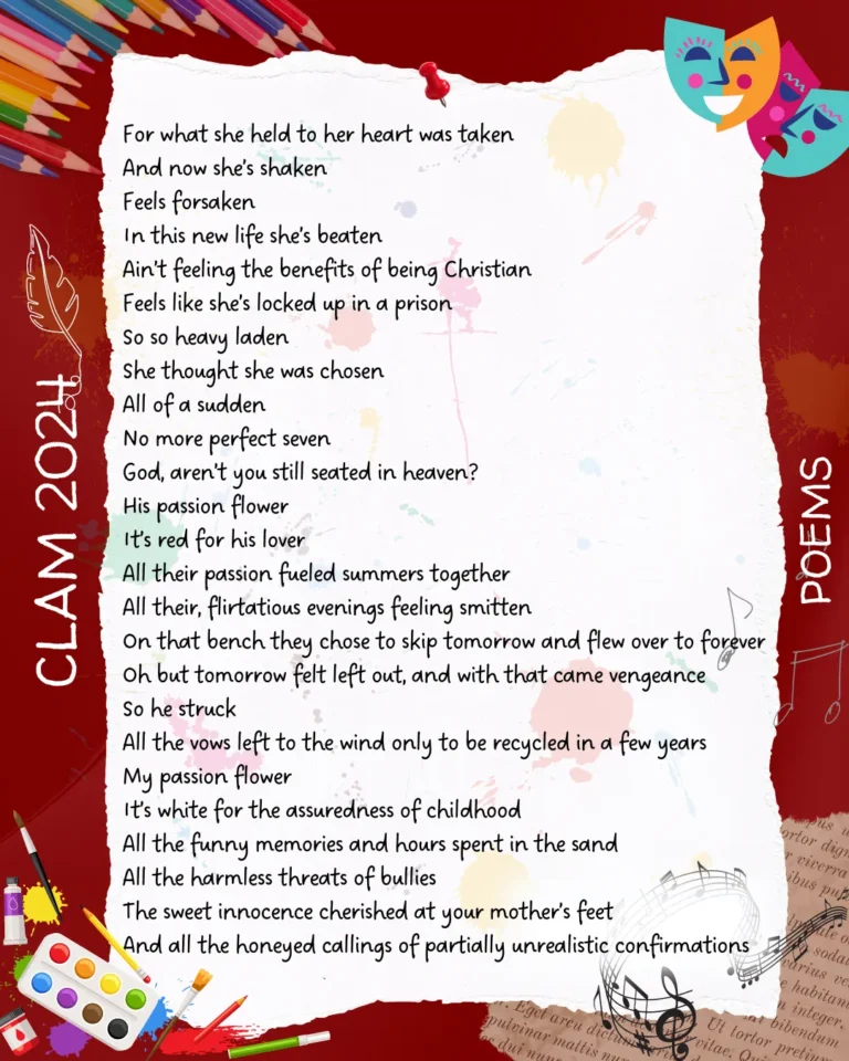Middle School CLAM Poems (3)